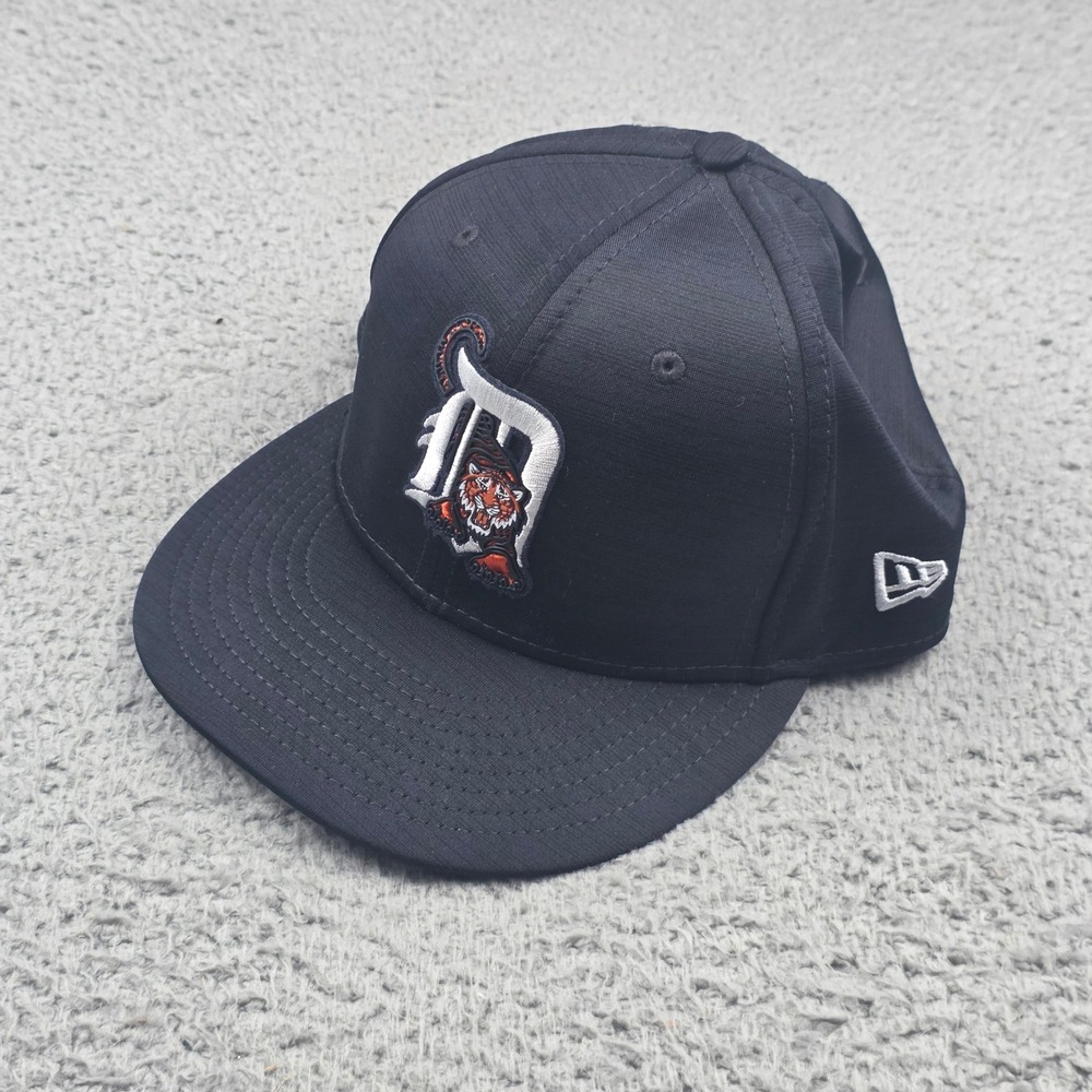 New Era Detroit Tigers Hat Mens 7 3/8 Black 59FIFTY MLB Fitted Diamond Era Cap